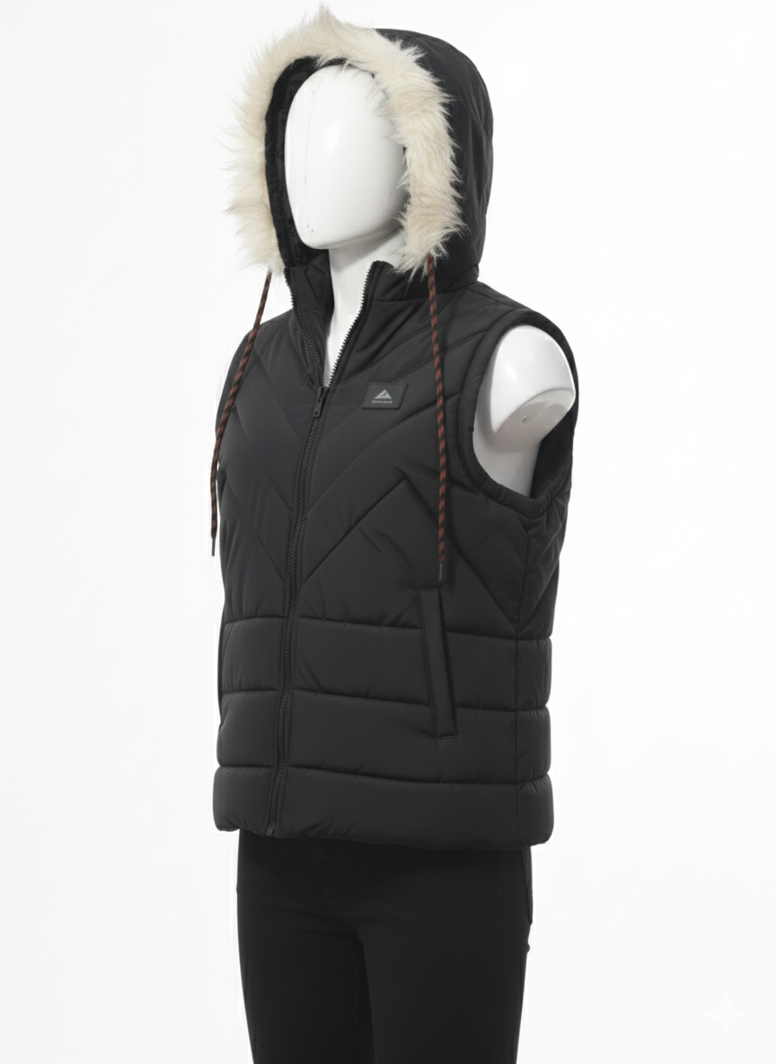 Men's Puffer Vest (Black)