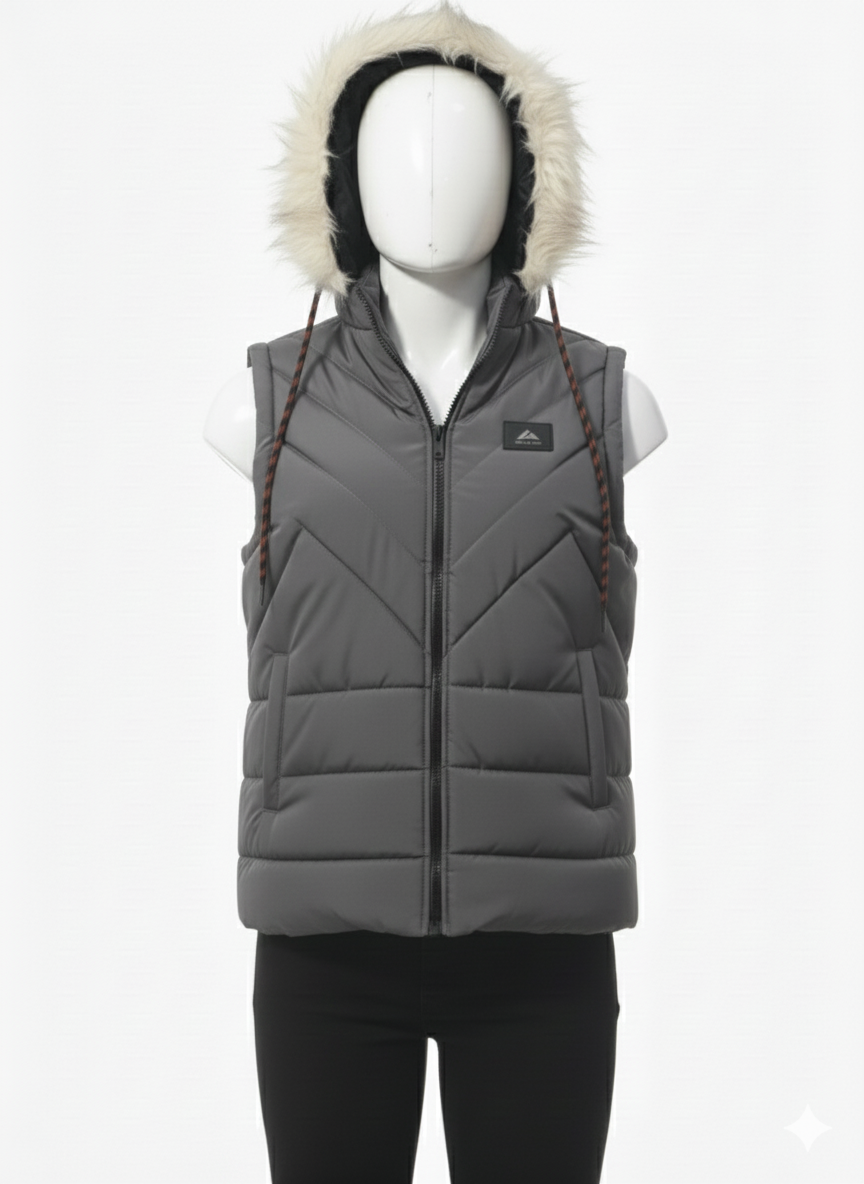 Men's Puffer Vest (Grey)