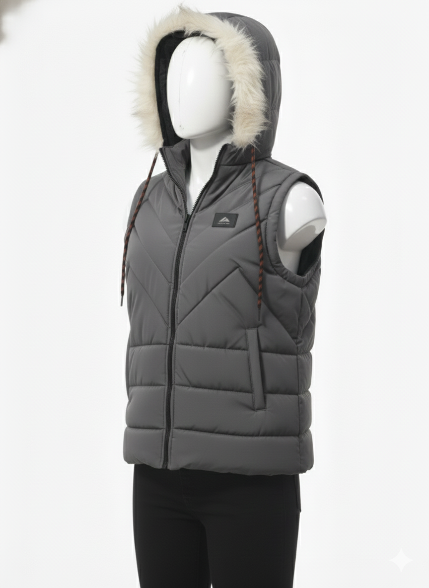 Men's Puffer Vest (Grey)