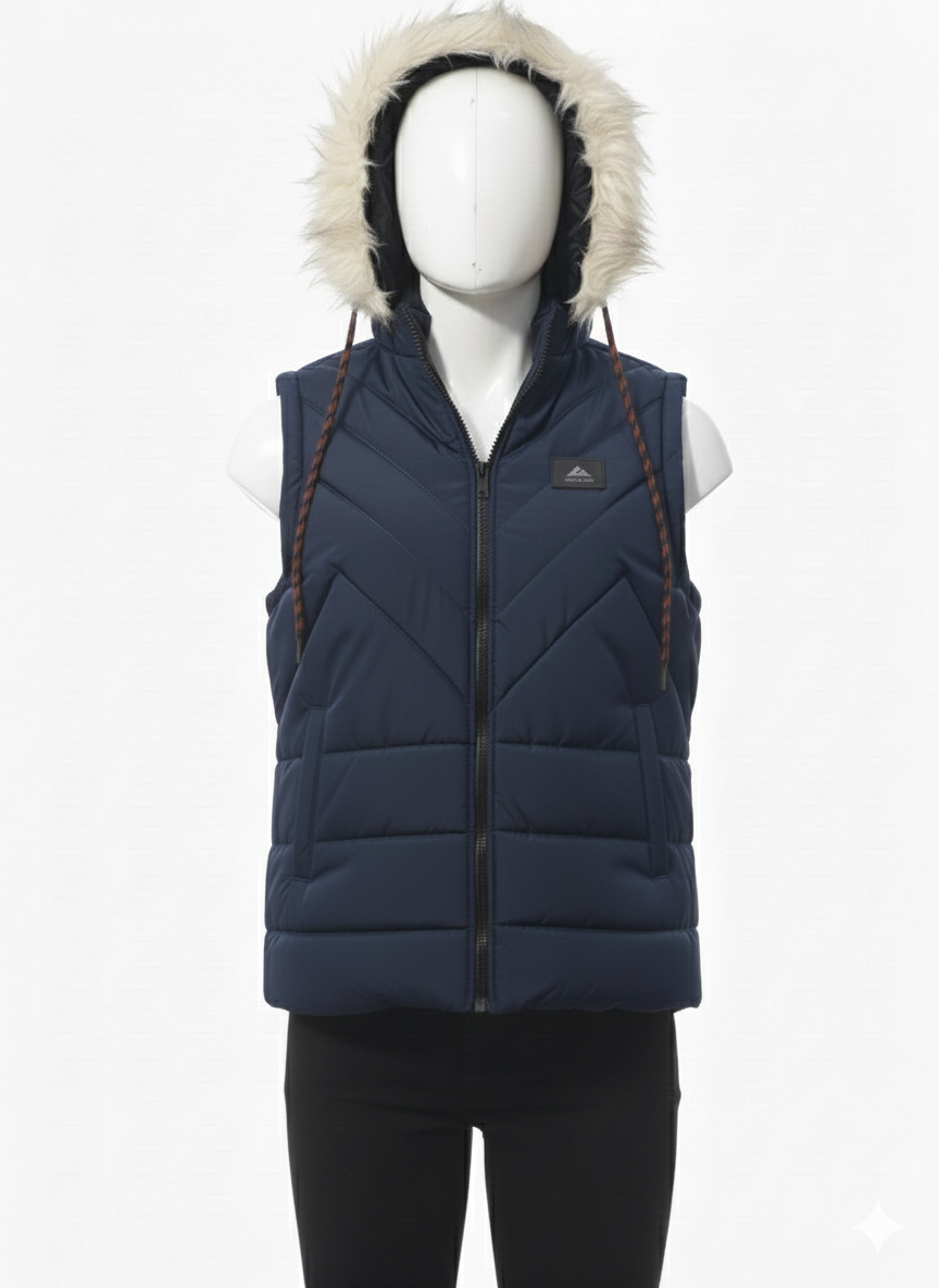 Men's Puffer Vest (Navy Blue)
