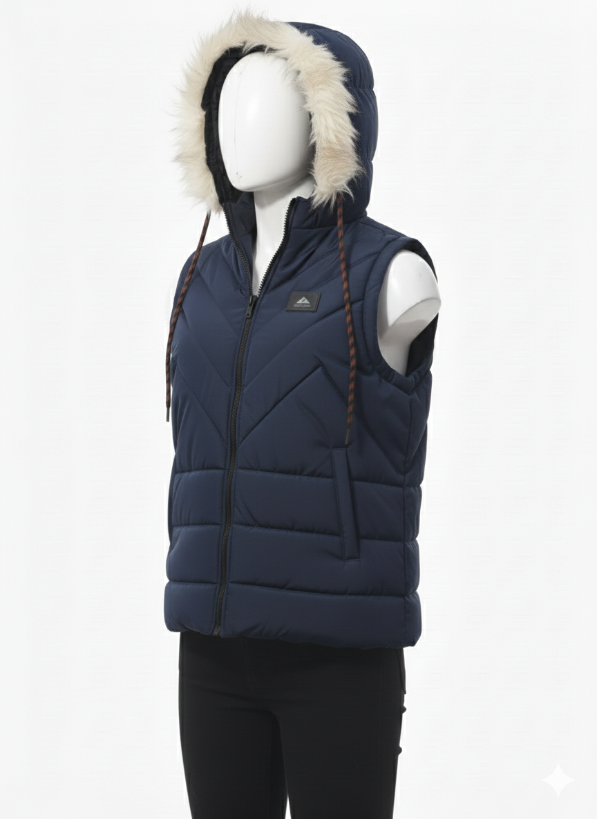 Men's Puffer Vest (Navy Blue)