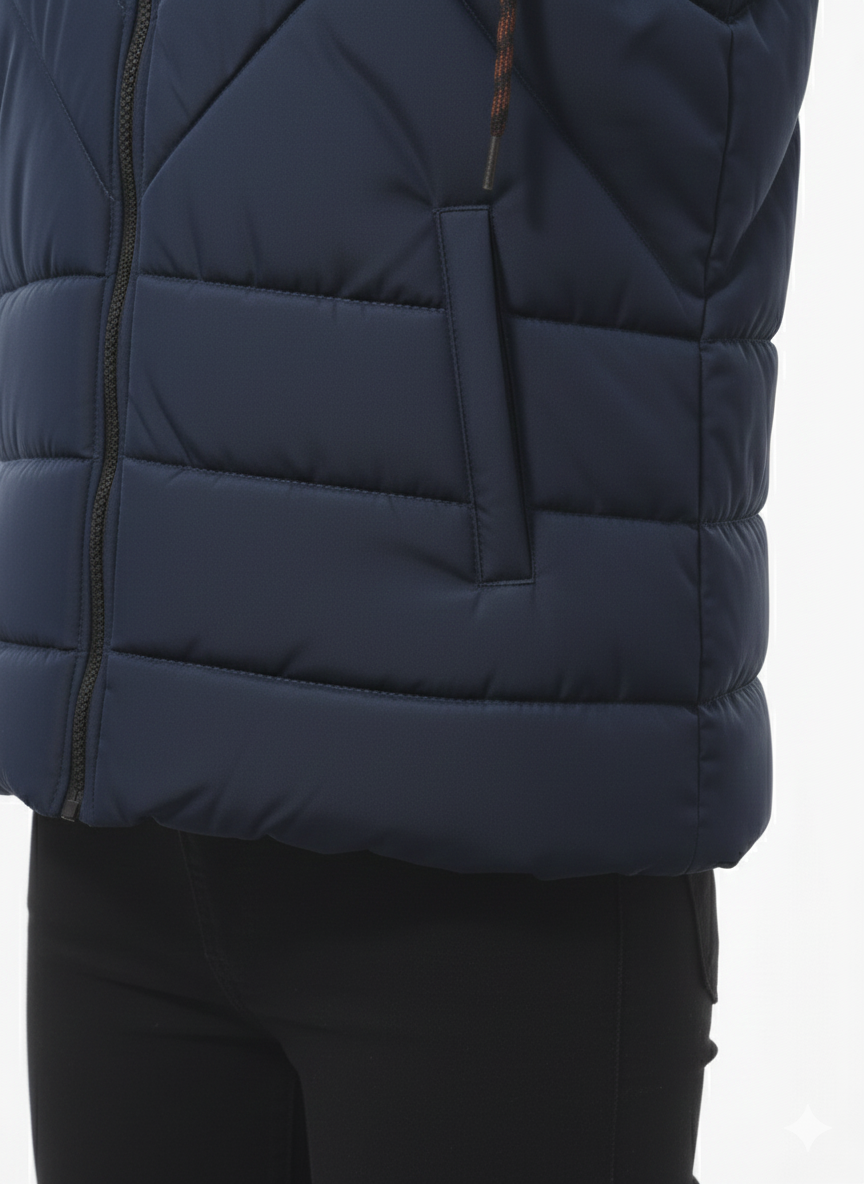 Men's Puffer Vest (Navy Blue)