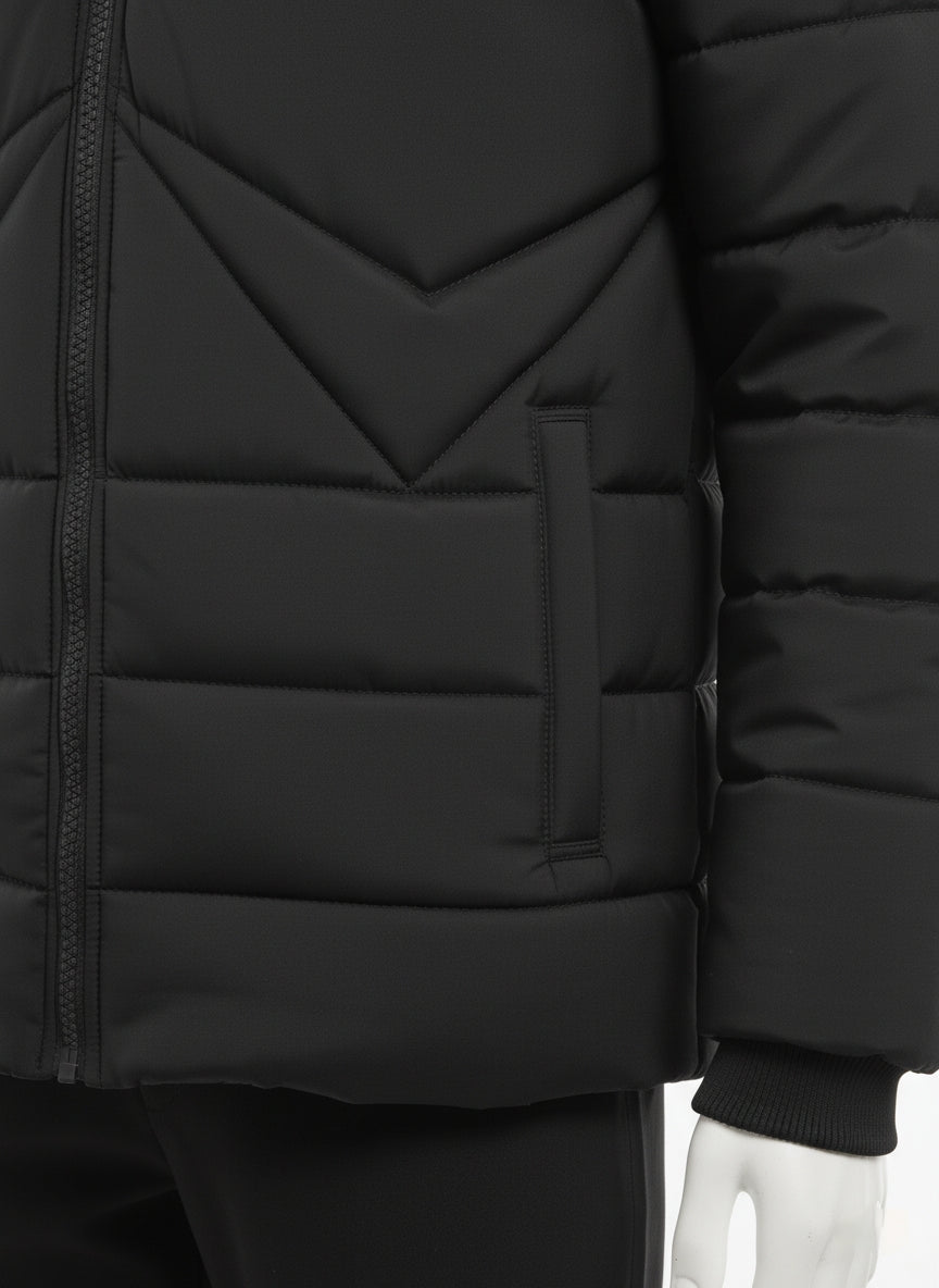 Men's puffer jacket (Black)