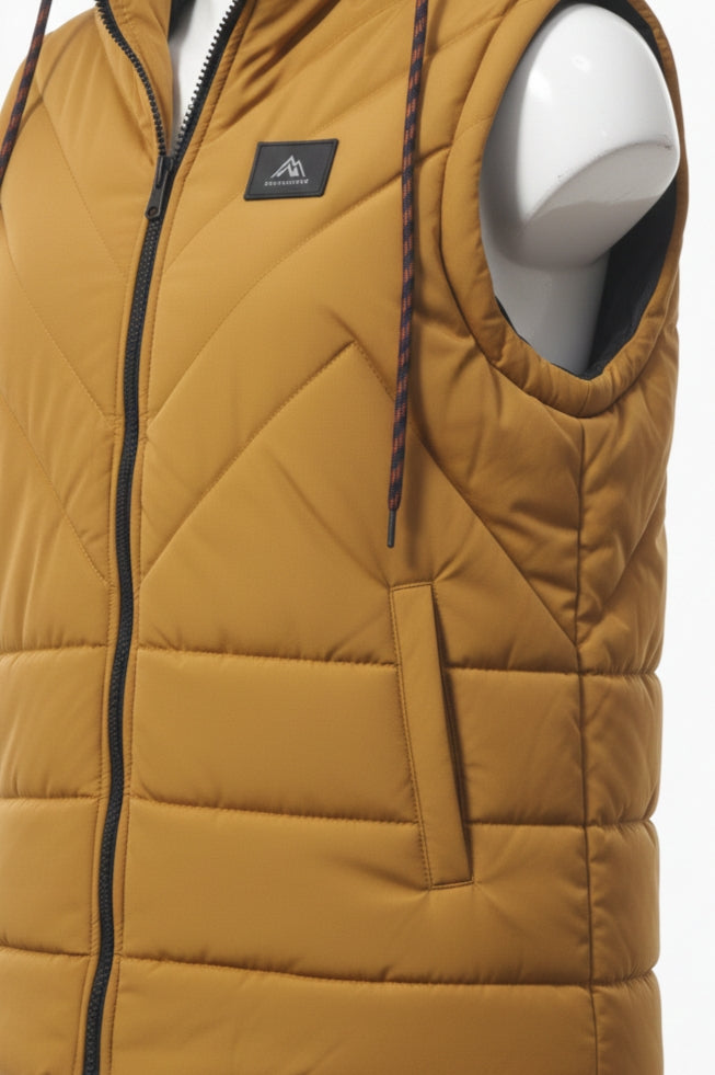Men's Puffer Vest (Mustard)