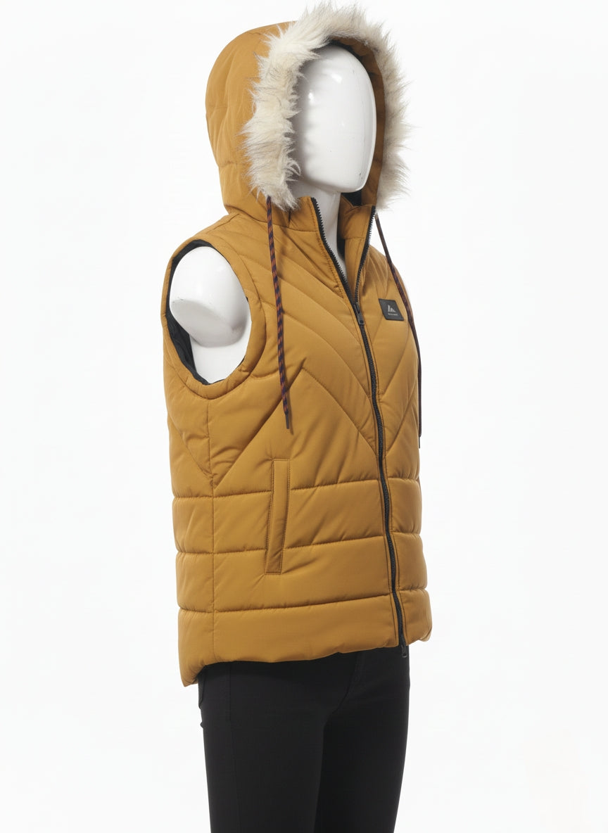 Men's Puffer Vest (Mustard)
