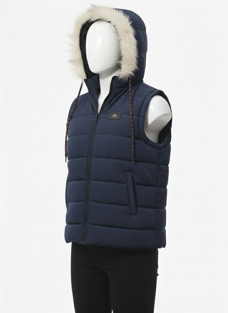 Men's Puffer Vest (Navy Blue)