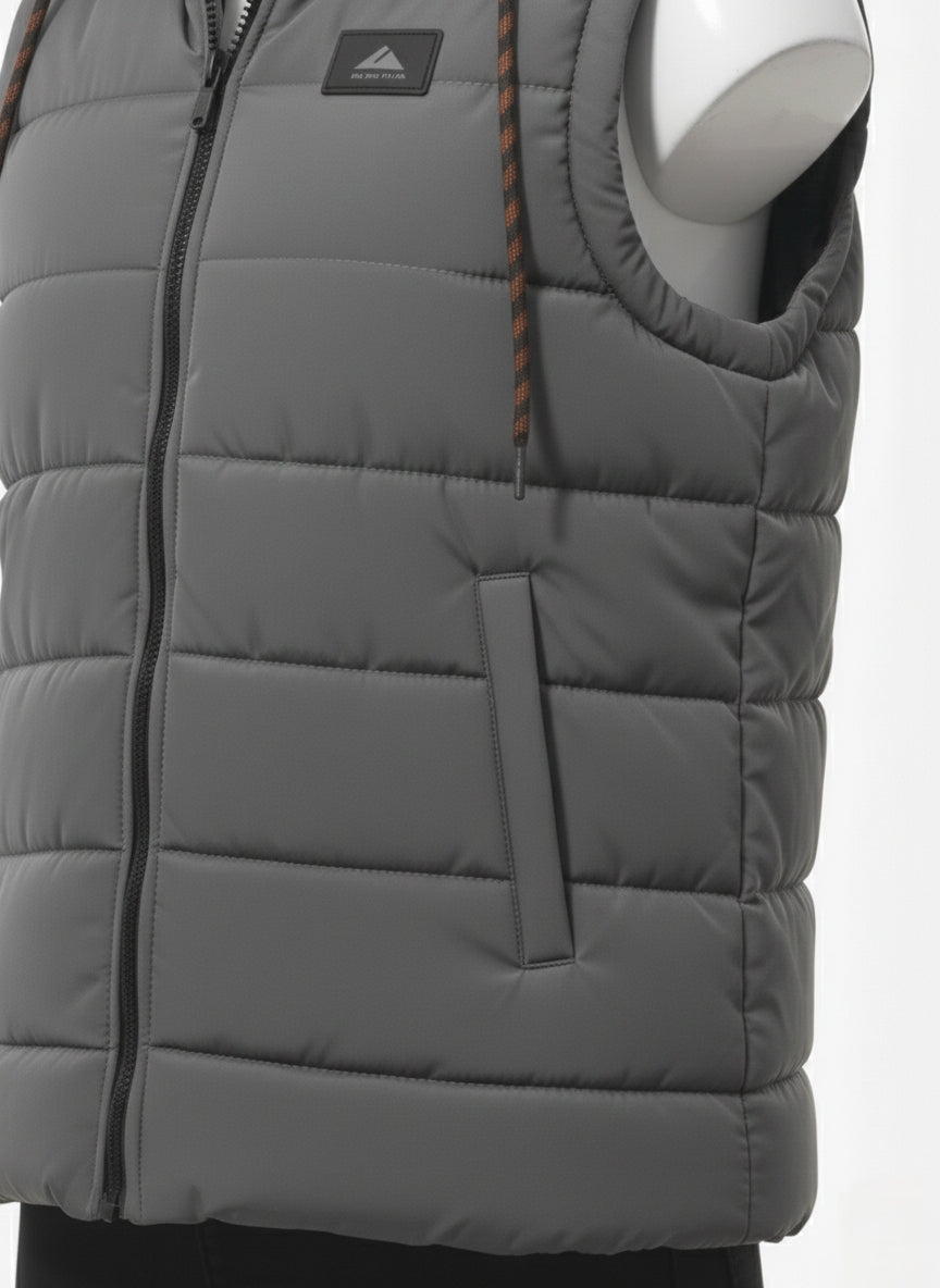 Men's Puffer Vest (Grey)