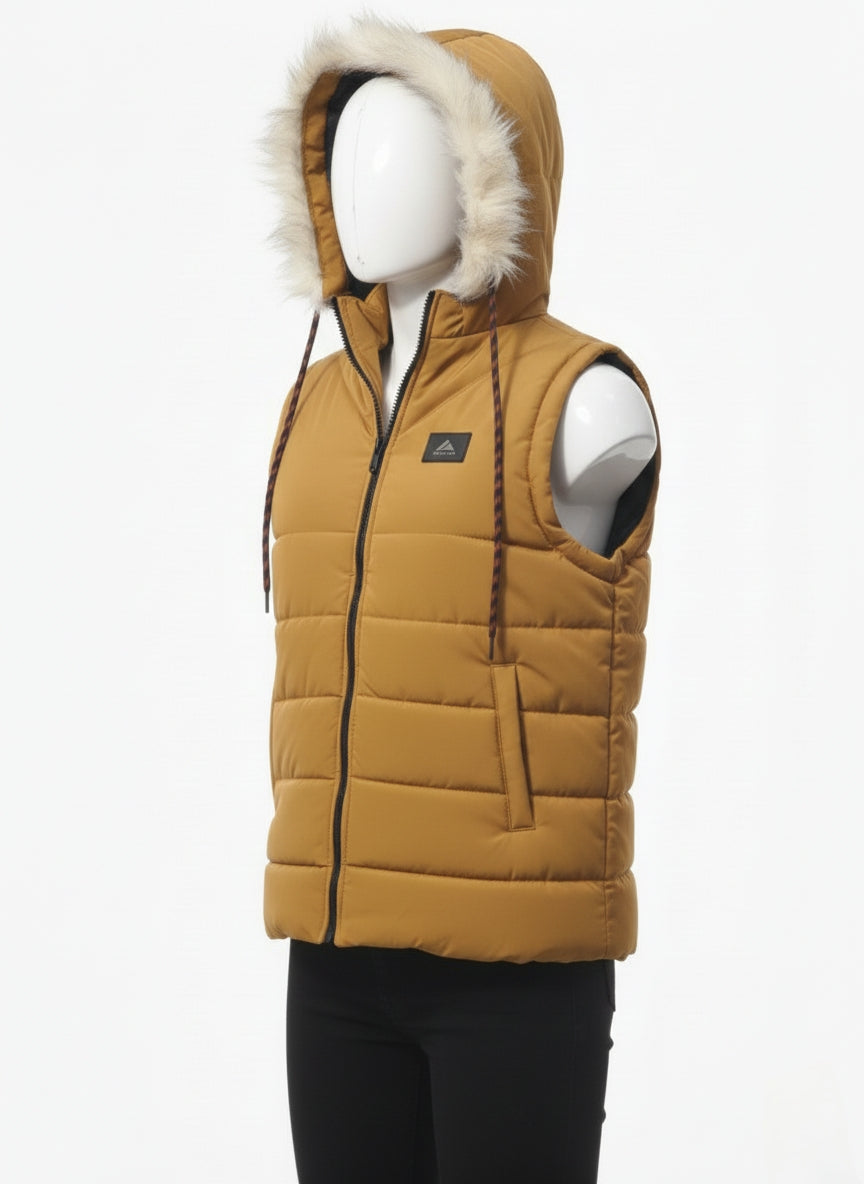 Men's Puffer Vest (Mustard)