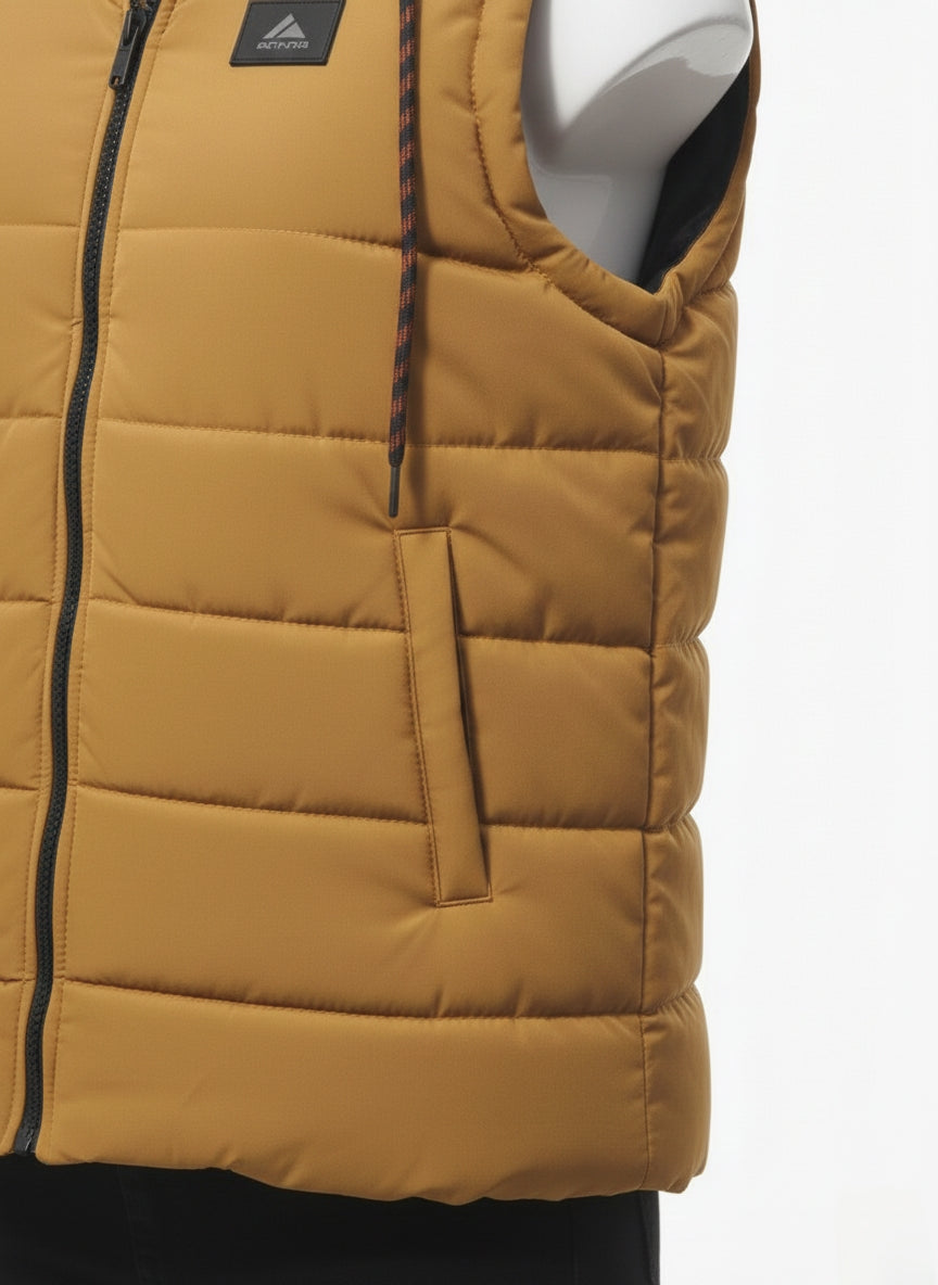 Men's Puffer Vest (Mustard)
